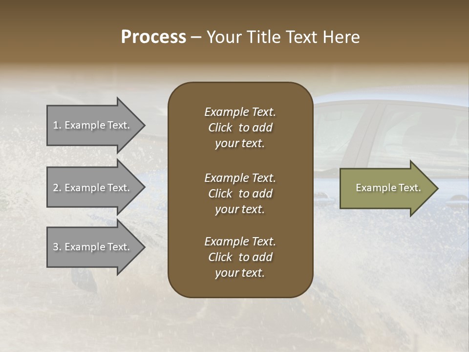 Rain Storm Road PowerPoint Template