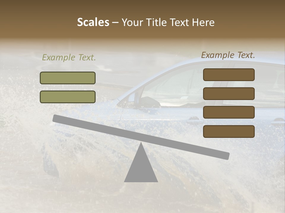 Rain Storm Road PowerPoint Template