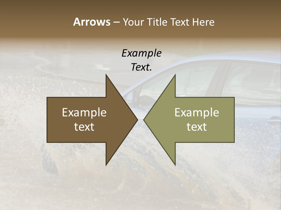 Rain Storm Road PowerPoint Template