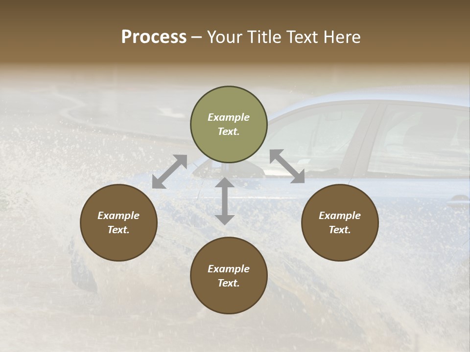 Rain Storm Road PowerPoint Template