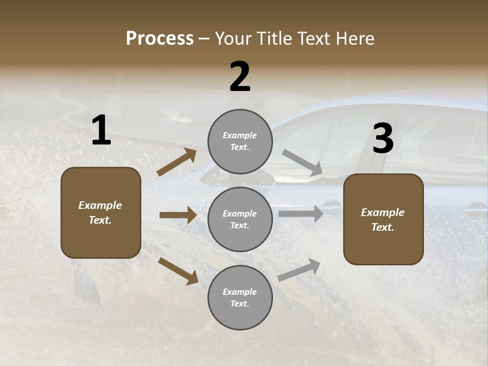 Rain Storm Road PowerPoint Template