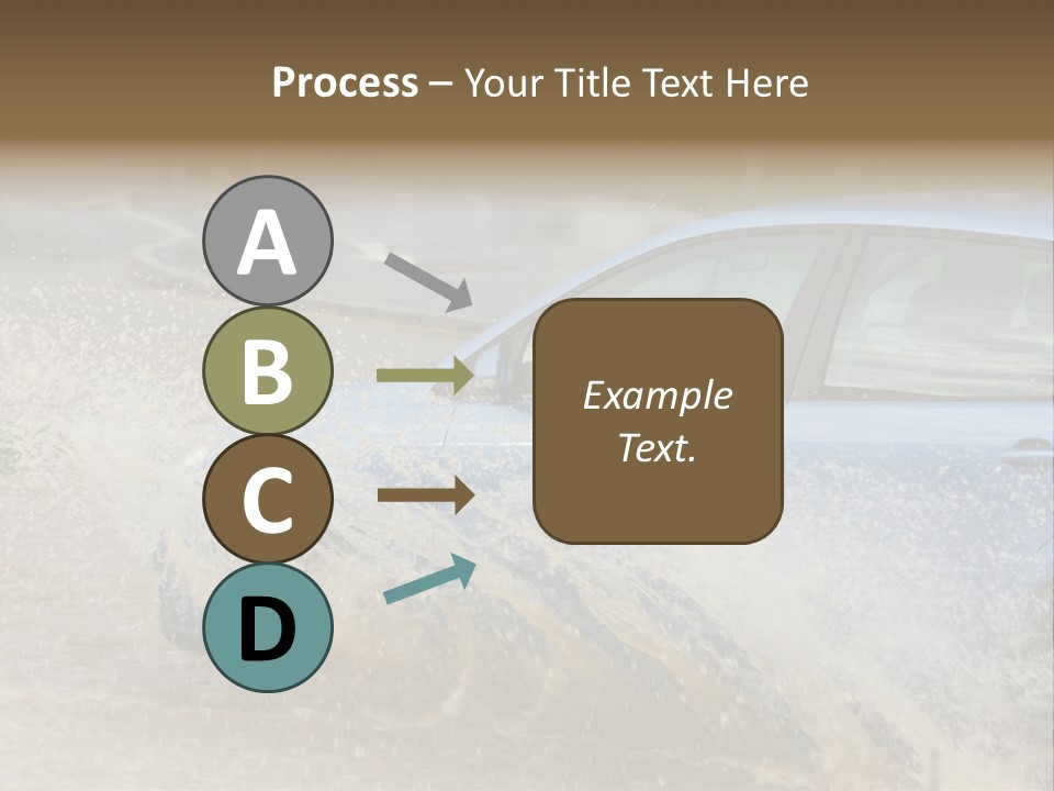 Rain Storm Road PowerPoint Template