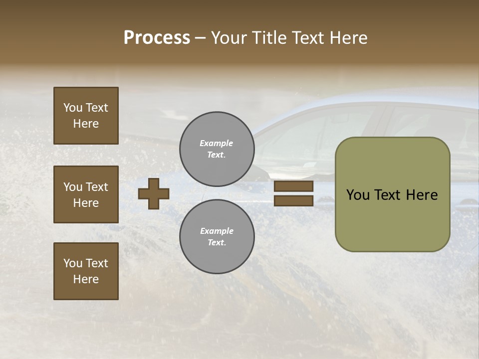 Rain Storm Road PowerPoint Template