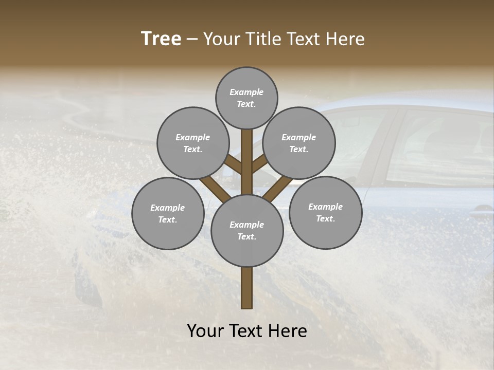 Rain Storm Road PowerPoint Template