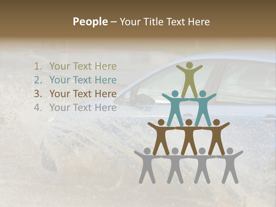 Rain Storm Road PowerPoint Template