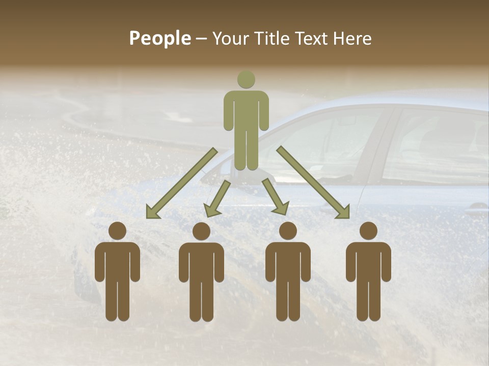 Rain Storm Road PowerPoint Template