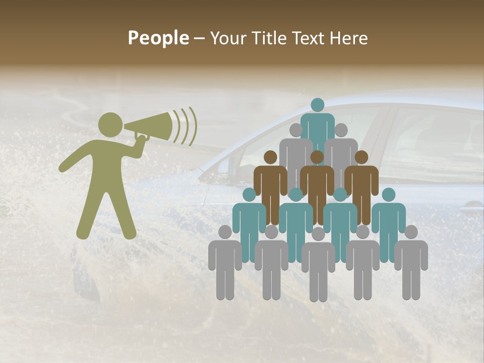 Rain Storm Road PowerPoint Template