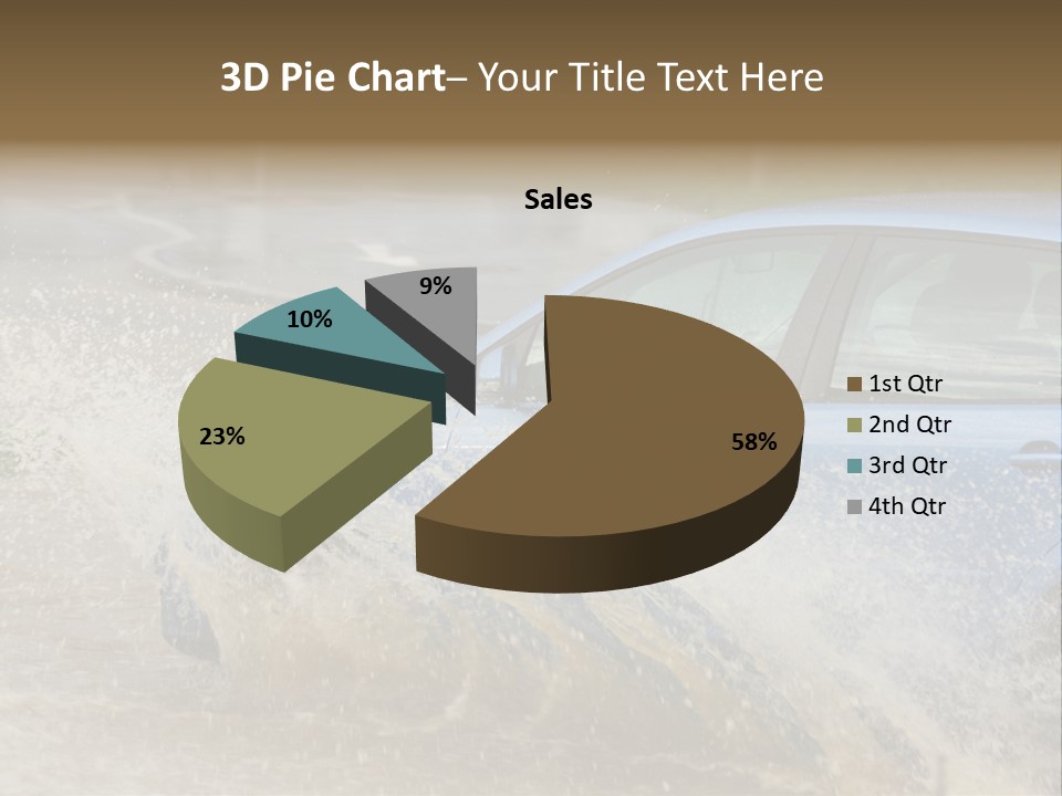 Rain Storm Road PowerPoint Template