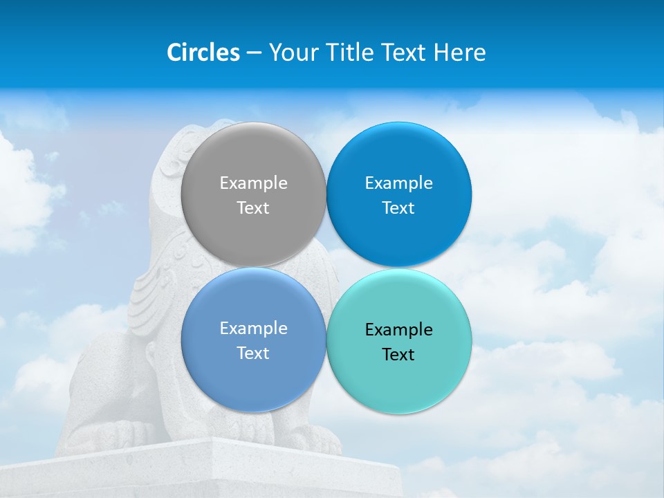 Doorstep Oriental Guardian PowerPoint Template