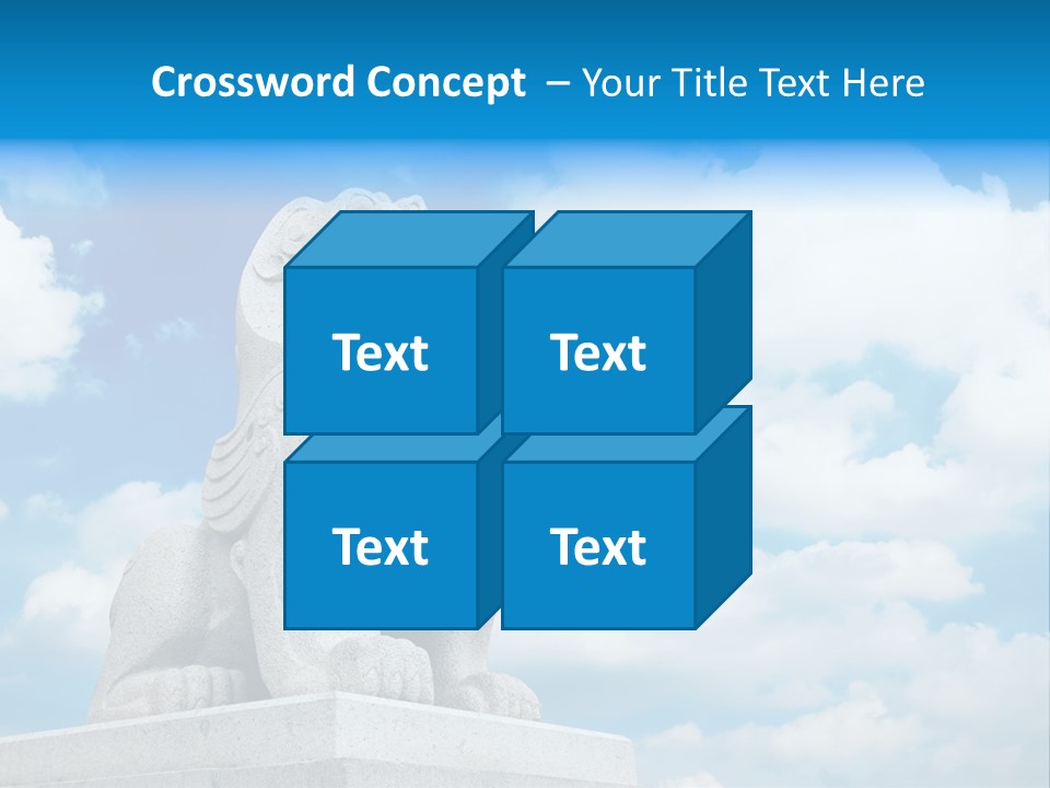 Doorstep Oriental Guardian PowerPoint Template