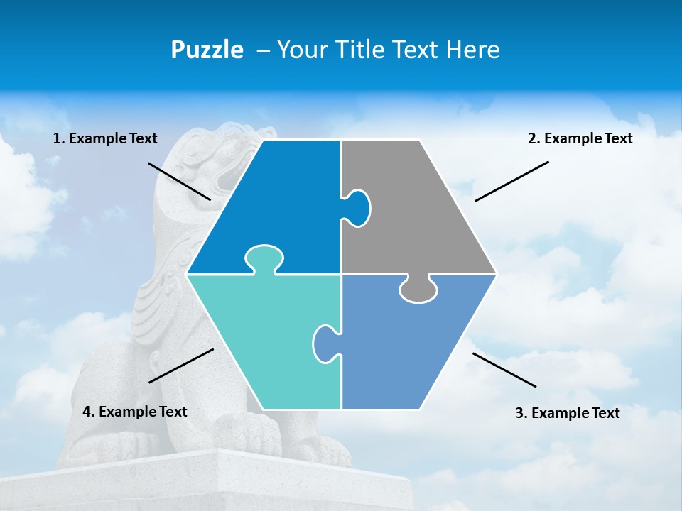 Doorstep Oriental Guardian PowerPoint Template