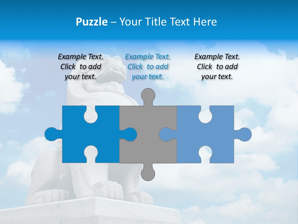 Doorstep Oriental Guardian PowerPoint Template