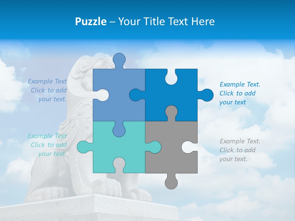 Doorstep Oriental Guardian PowerPoint Template