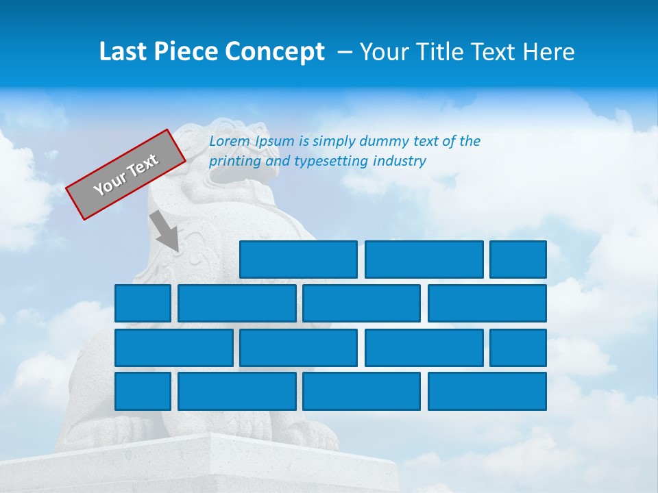 Doorstep Oriental Guardian PowerPoint Template