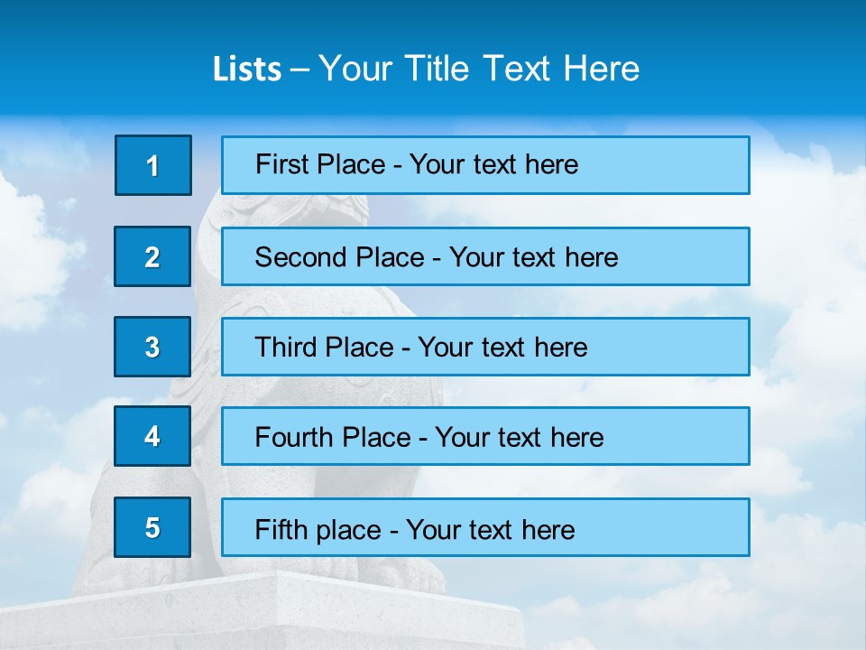Doorstep Oriental Guardian PowerPoint Template