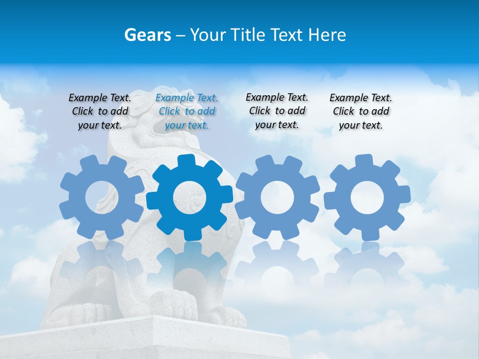 Doorstep Oriental Guardian PowerPoint Template