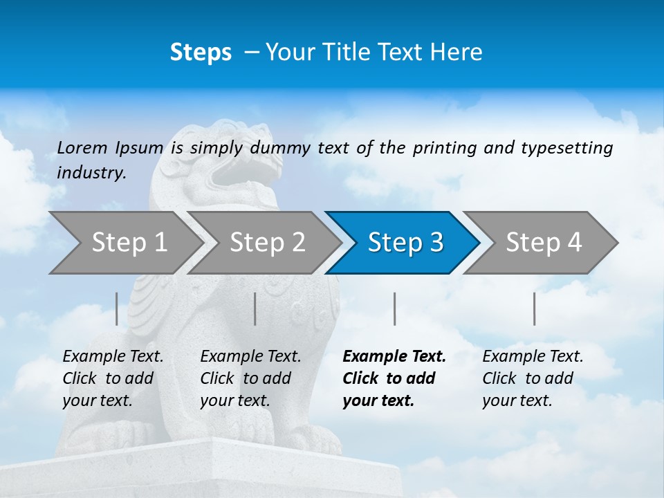Doorstep Oriental Guardian PowerPoint Template