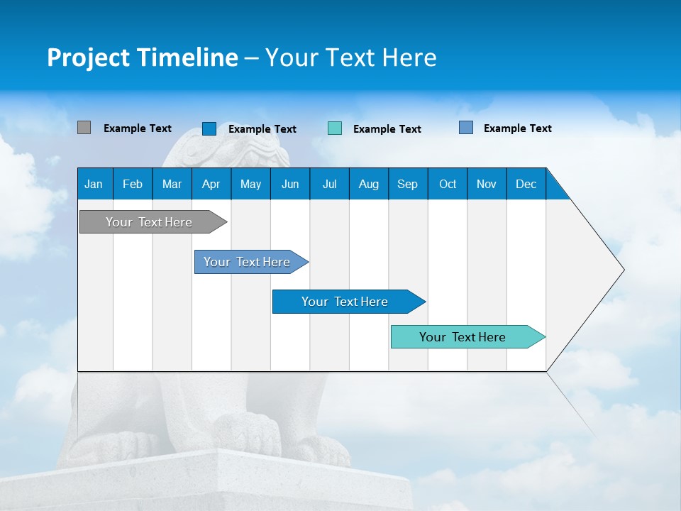 Doorstep Oriental Guardian PowerPoint Template