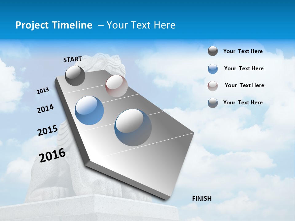 Doorstep Oriental Guardian PowerPoint Template