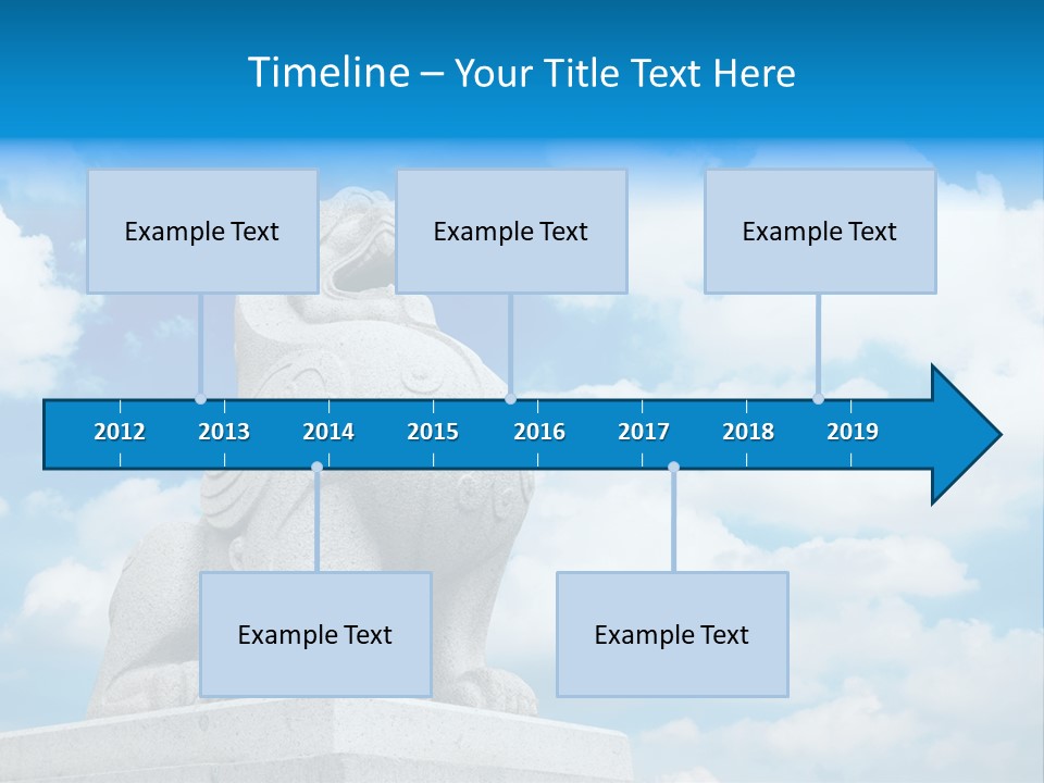 Doorstep Oriental Guardian PowerPoint Template