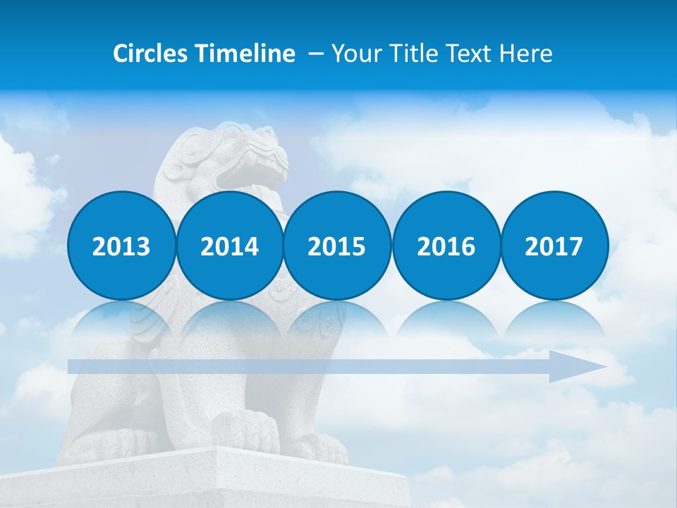 Doorstep Oriental Guardian PowerPoint Template