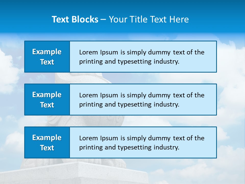 Doorstep Oriental Guardian PowerPoint Template