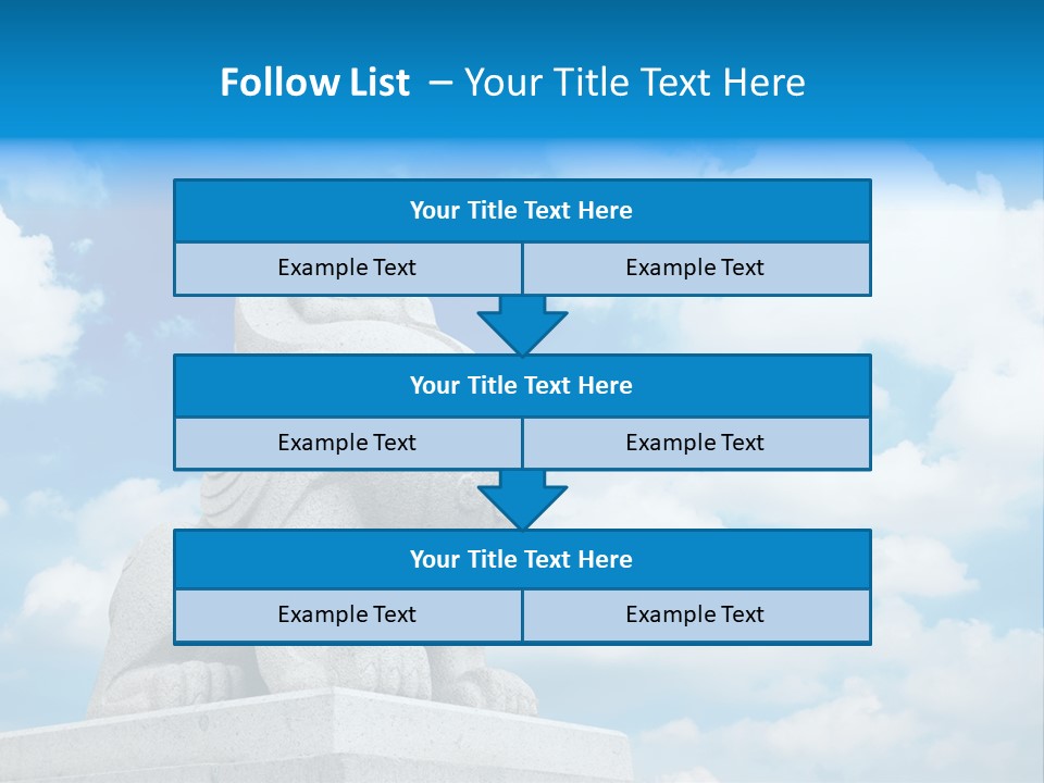 Doorstep Oriental Guardian PowerPoint Template