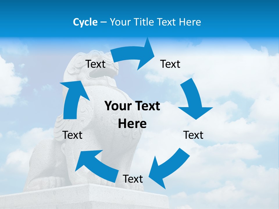 Doorstep Oriental Guardian PowerPoint Template