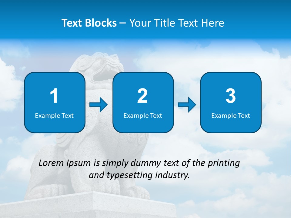 Doorstep Oriental Guardian PowerPoint Template
