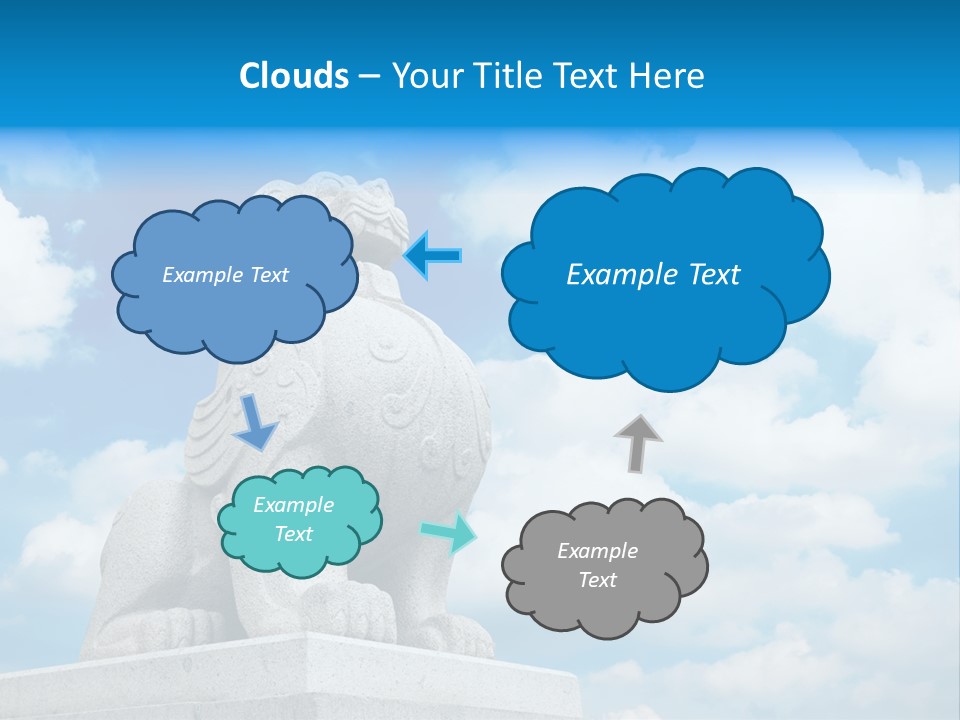 Doorstep Oriental Guardian PowerPoint Template