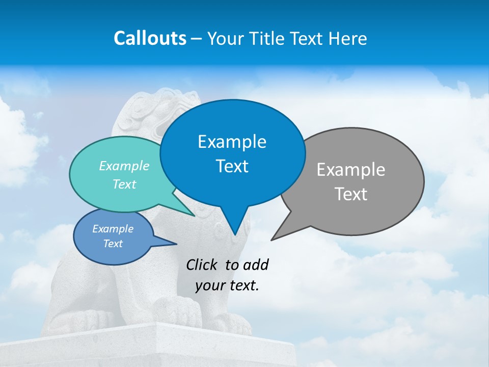 Doorstep Oriental Guardian PowerPoint Template