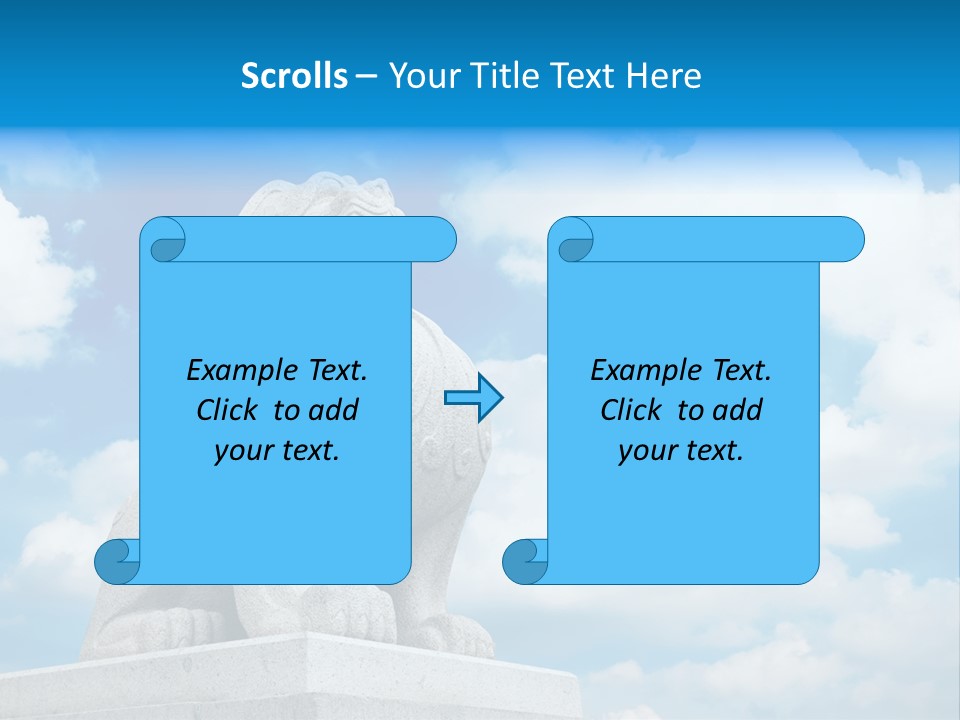 Doorstep Oriental Guardian PowerPoint Template