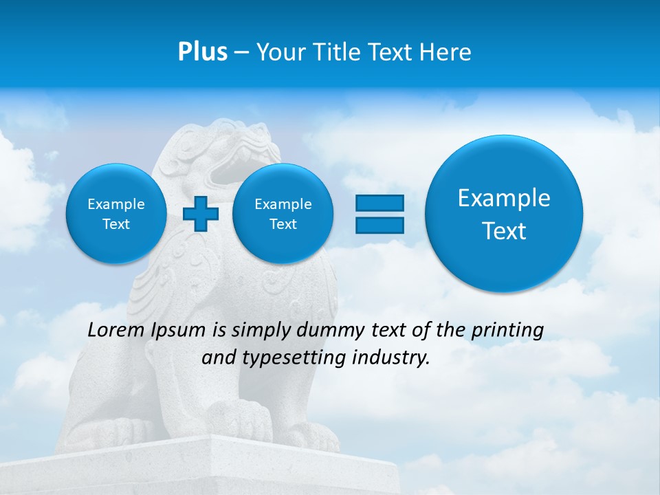 Doorstep Oriental Guardian PowerPoint Template