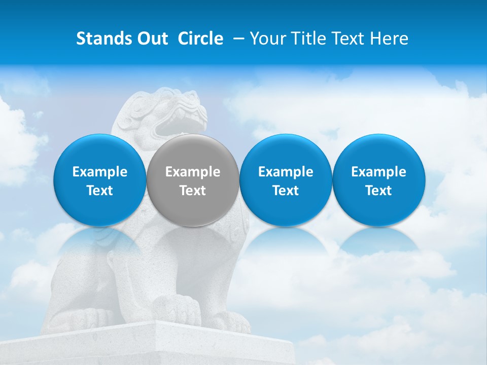 Doorstep Oriental Guardian PowerPoint Template