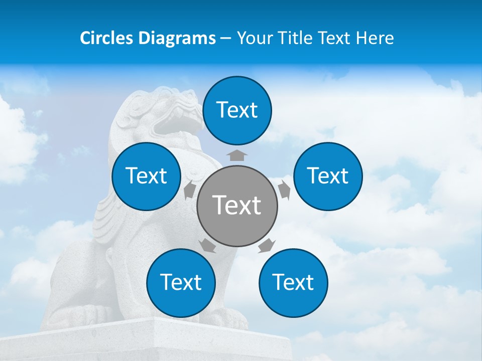 Doorstep Oriental Guardian PowerPoint Template