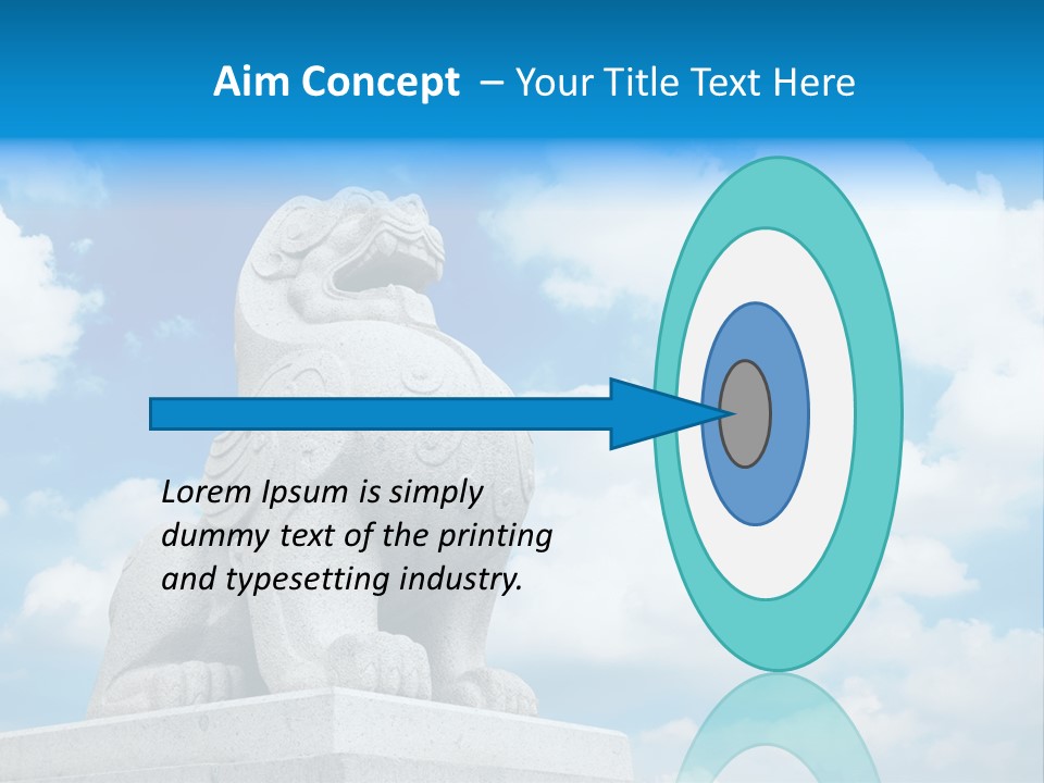 Doorstep Oriental Guardian PowerPoint Template