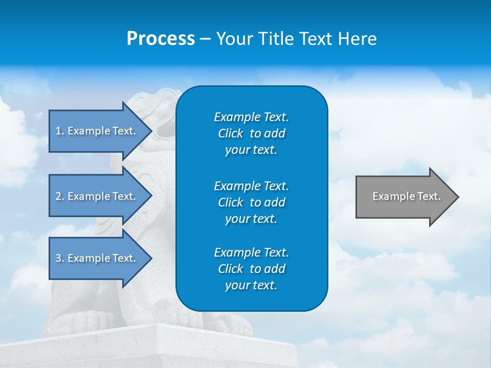 Doorstep Oriental Guardian PowerPoint Template