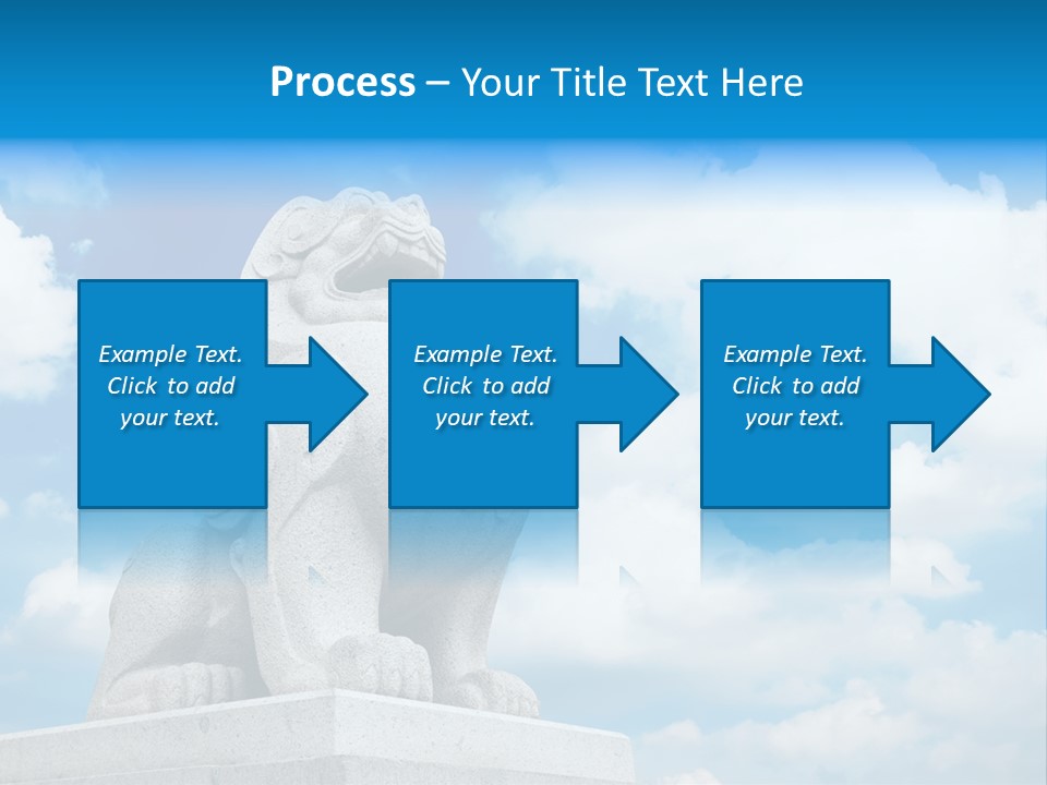 Doorstep Oriental Guardian PowerPoint Template