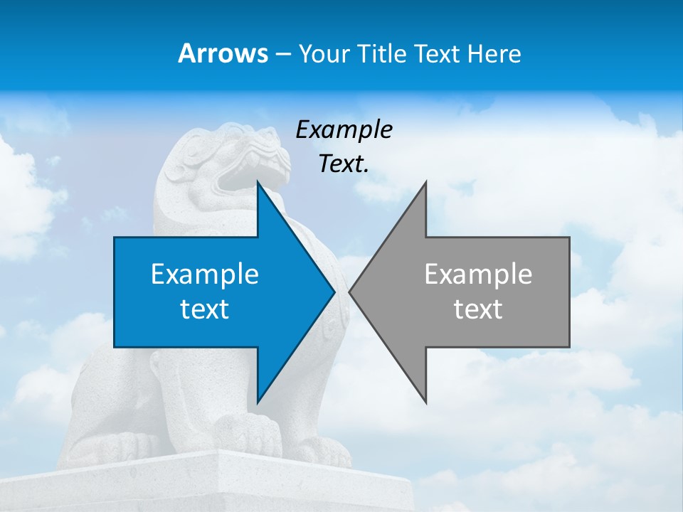 Doorstep Oriental Guardian PowerPoint Template