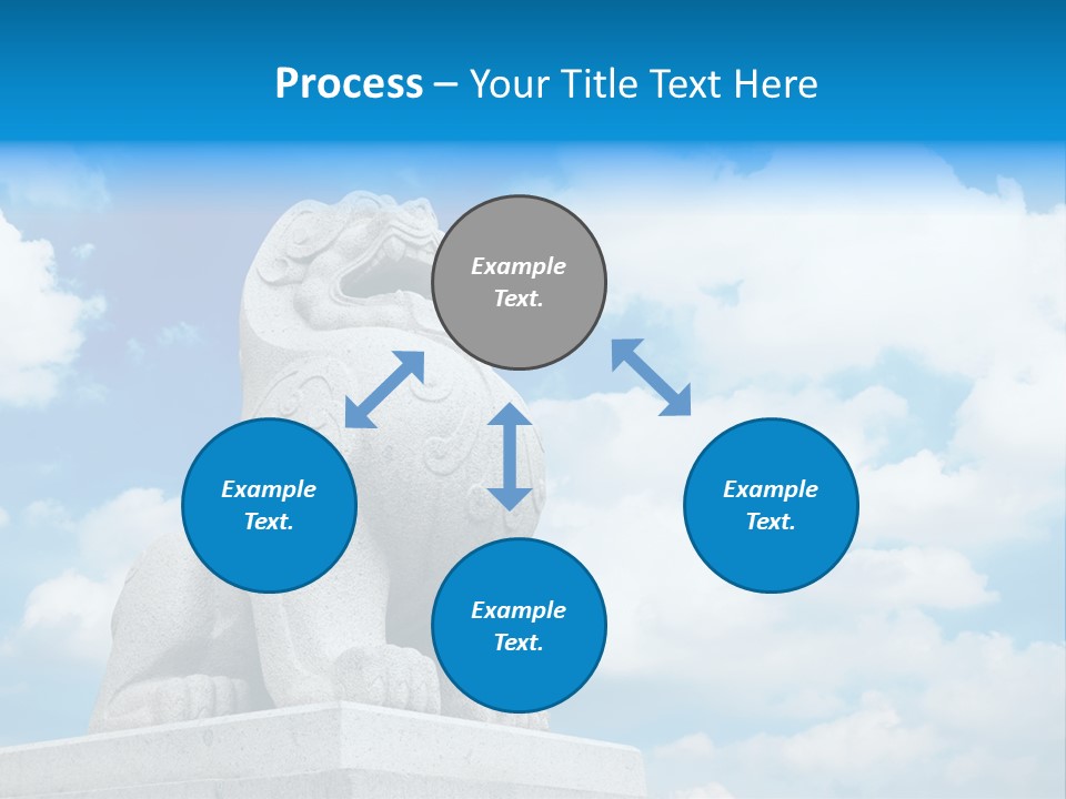 Doorstep Oriental Guardian PowerPoint Template