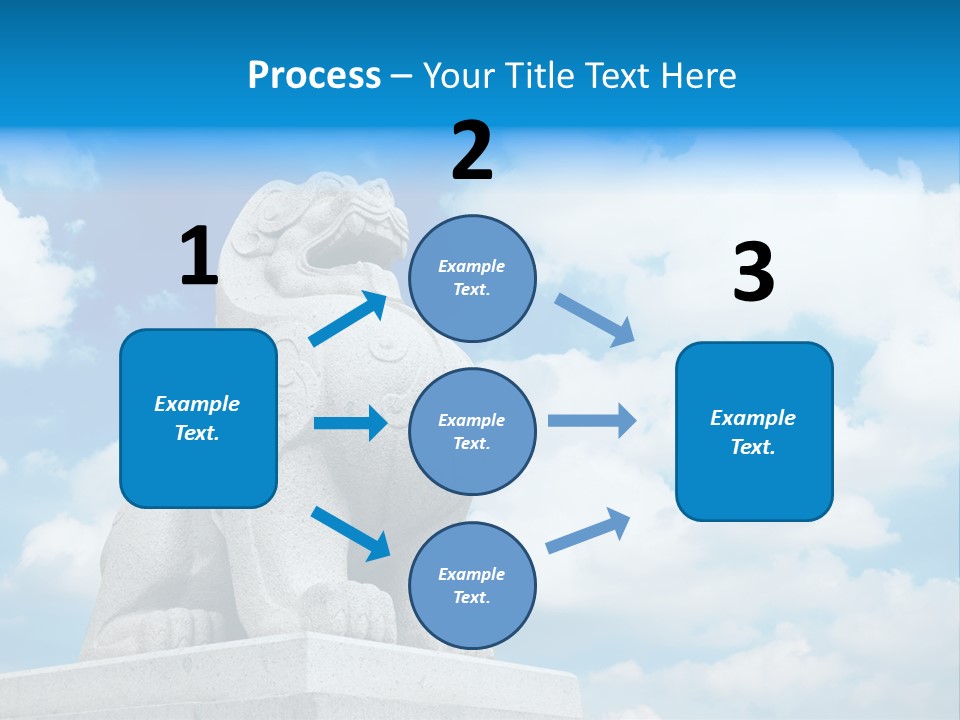 Doorstep Oriental Guardian PowerPoint Template