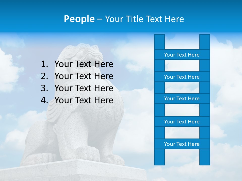 Doorstep Oriental Guardian PowerPoint Template