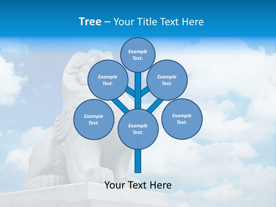 Doorstep Oriental Guardian PowerPoint Template