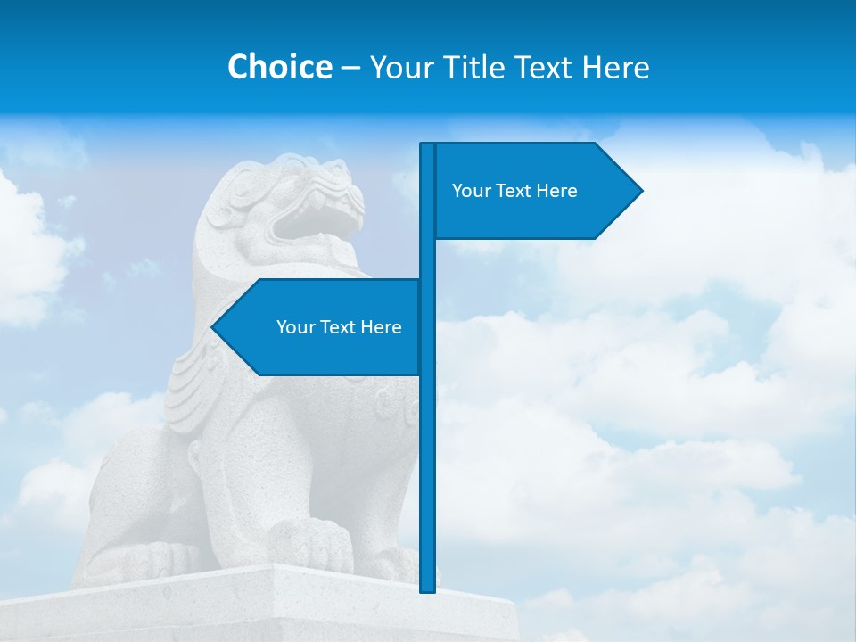 Doorstep Oriental Guardian PowerPoint Template