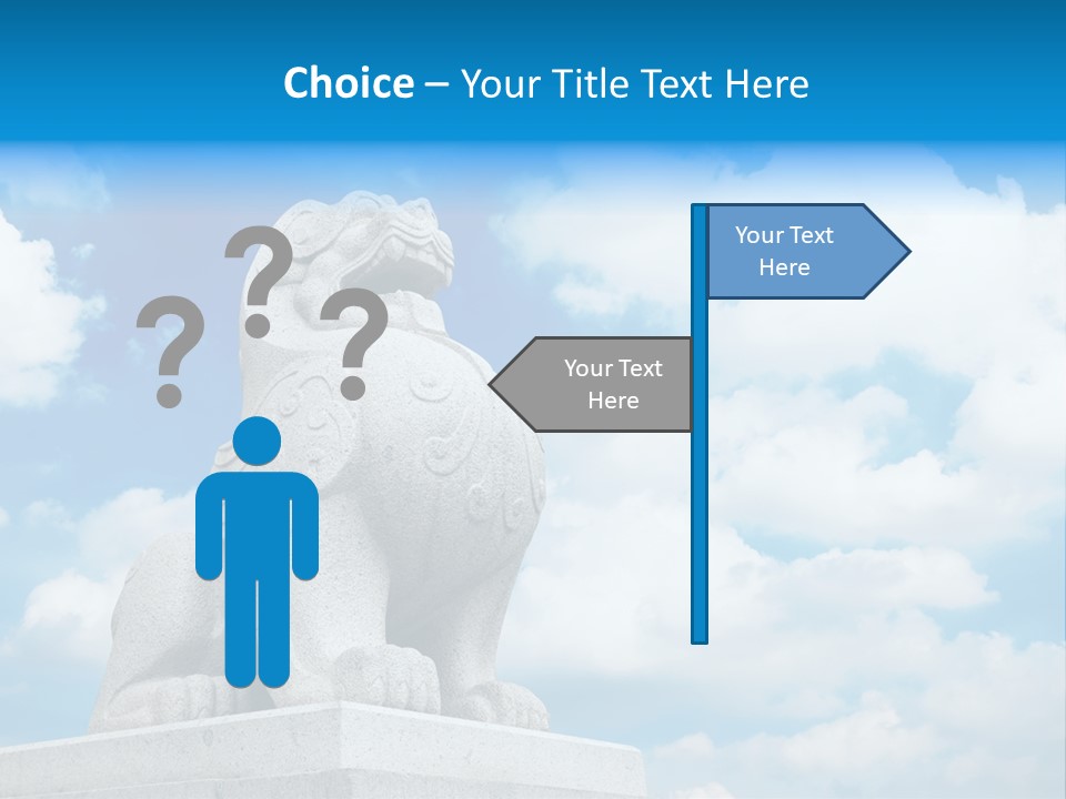 Doorstep Oriental Guardian PowerPoint Template