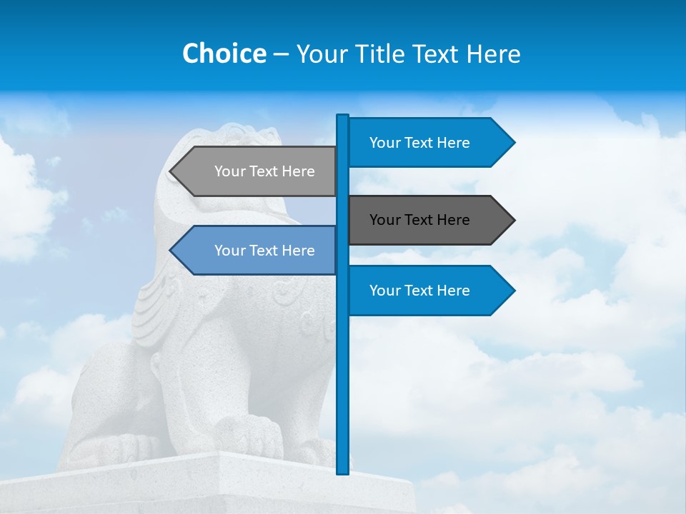 Doorstep Oriental Guardian PowerPoint Template