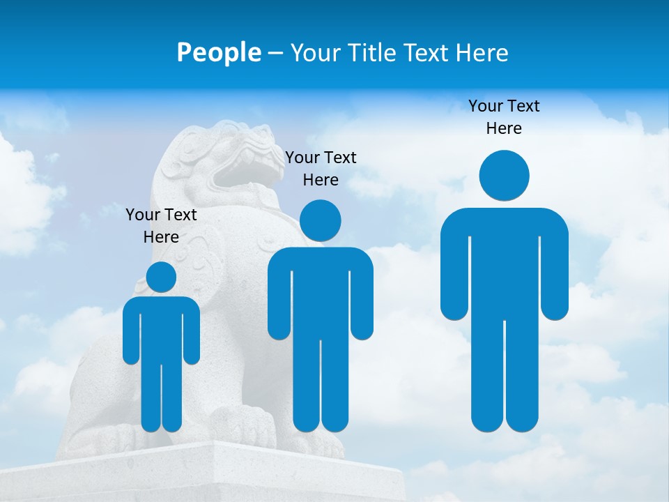 Doorstep Oriental Guardian PowerPoint Template