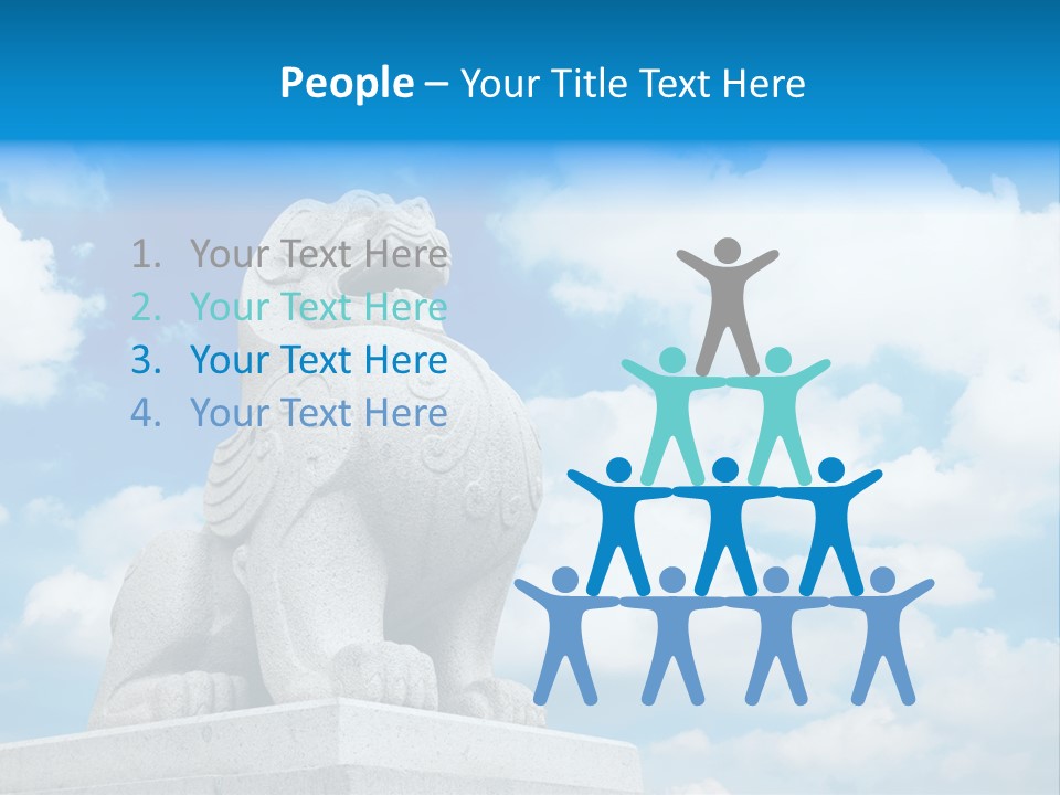 Doorstep Oriental Guardian PowerPoint Template