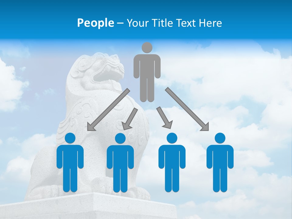 Doorstep Oriental Guardian PowerPoint Template