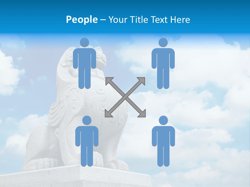 Doorstep Oriental Guardian PowerPoint Template